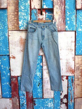 Men's Wrangler 5-Star Regular Fit Flex Straight Leg 31x30 Light Wash 96FXVBI